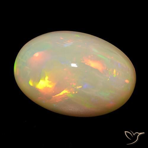 Opale Multicolore naturelle ovale, 18.83 ct, Opaque