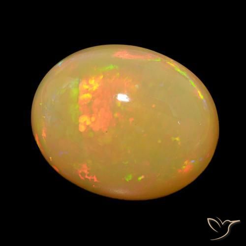 Opale Multicolore naturelle ovale, 20.25 ct, Opaque