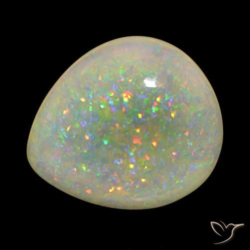 25.86ct Multicolore Opale Pierres précieuses, En forme de poire, Transparent