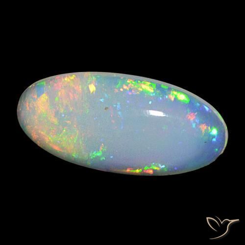 Opale Multicolore naturelle ovale, 19.35 ct, Transparent