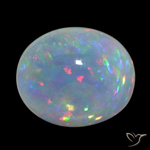 Opale Multicolore naturelle ovale, 20.54 ct, Transparent