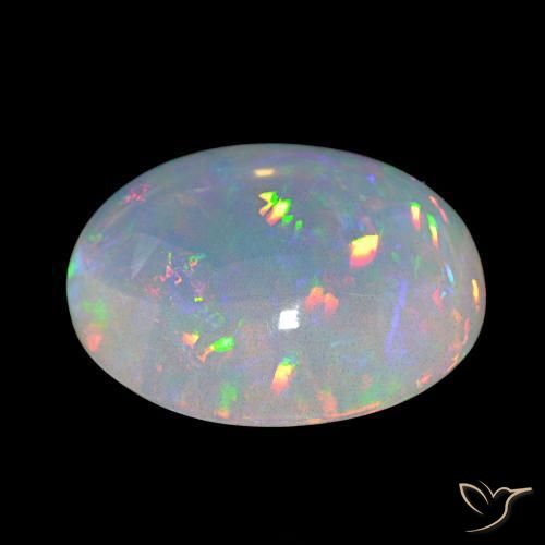 Opale Multicolore naturelle ovale, 20.54 ct, Transparent