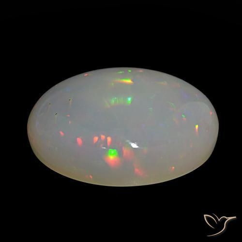 Opale Multicolore naturelle Coupe ovale, 24.34 ct, Translucide