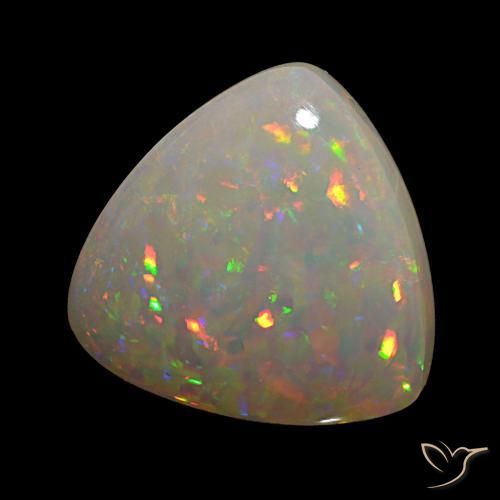 Opale Multicolore naturelle Trillion, 10.82 ct, Opaque