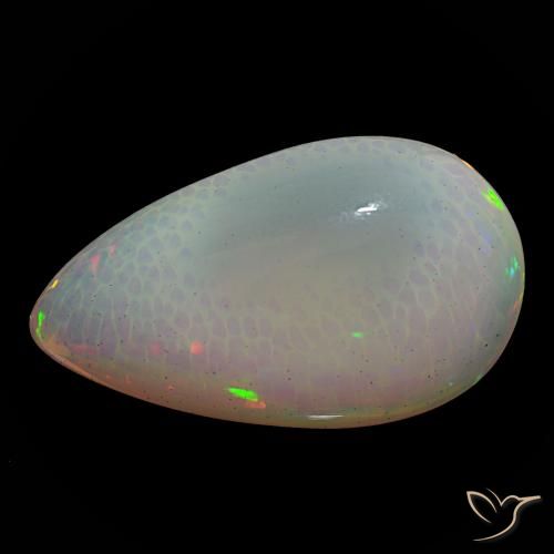 21.01ct Multicolore Opale, En forme de poire, Translucide