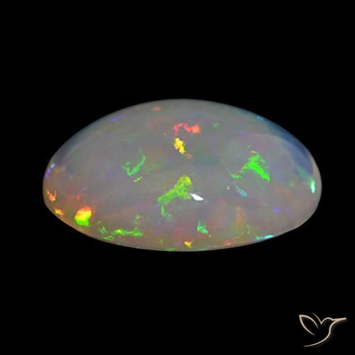 Opale Multicolore naturelle Coupe ovale, 15.82 ct, Transparent