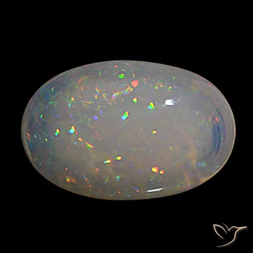 Opale Multicolore naturelle Coupe ovale, 21.09 ct, Transparent