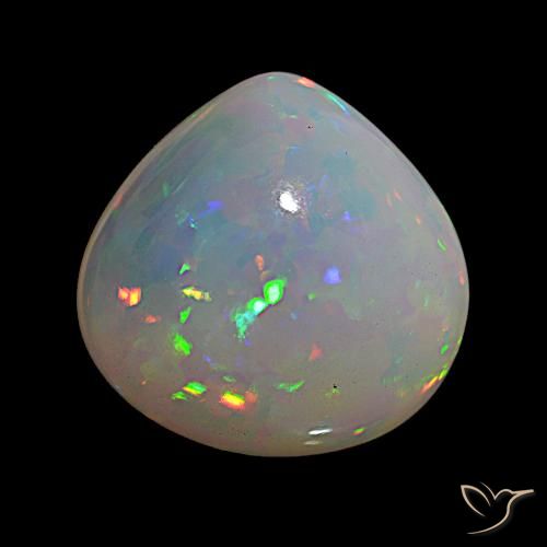 Opale Multicolore naturelle En forme de poire, 14.76 ct, Transparent