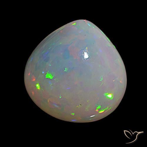 Opale Multicolore naturelle En forme de poire, 14.76 ct, Transparent