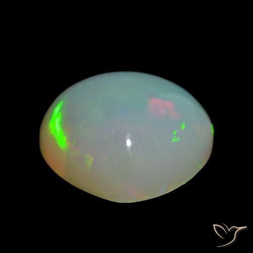 Opale Multicolore naturelle En forme de poire, 15.40 ct, Transparent