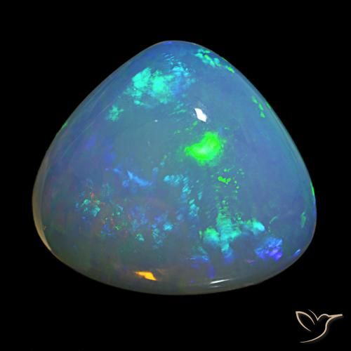12.50ct Multicolore Opale, En forme de poire, Transparent