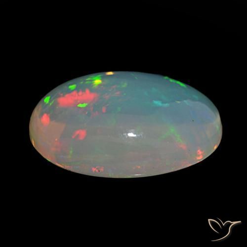 Opale Multicolore naturelle Coupe ovale, 7.53 ct, Transparent