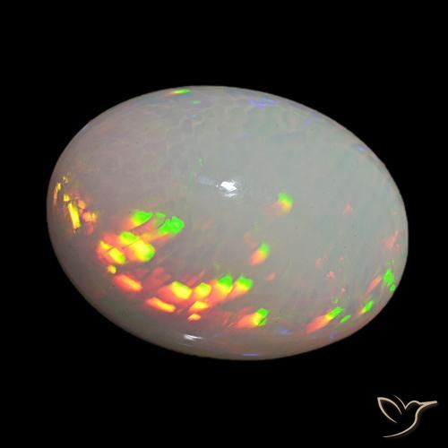 Opale Multicolore naturelle Coupe ovale, 21.94 ct, Opaque
