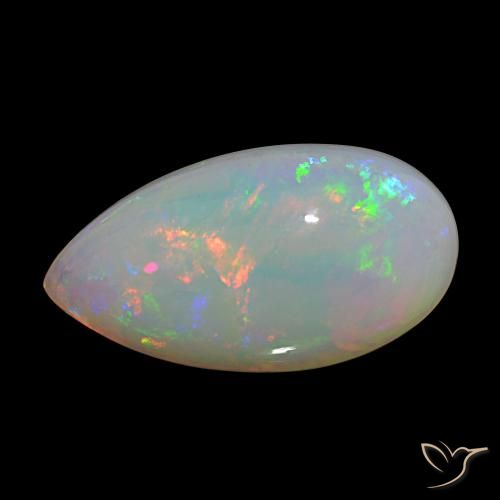 20.25ct Multicolore Opale, En forme de poire, Opaque
