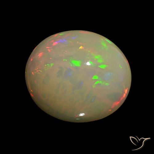 Opale Multicolore naturelle Coupe ovale, 15.13 ct, Opaque