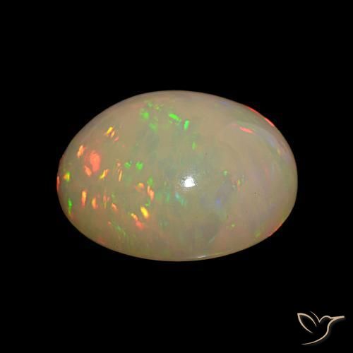 Opale Multicolore naturelle Coupe ovale, 15.13 ct, Opaque