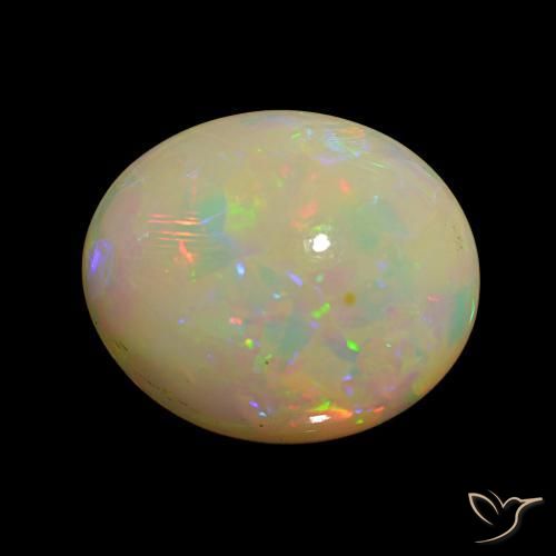Opale Multicolore naturelle Coupe ovale, 13.15 ct, Opaque