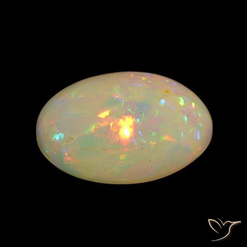 Opale Multicolore naturelle Coupe ovale, 13.15 ct, Opaque