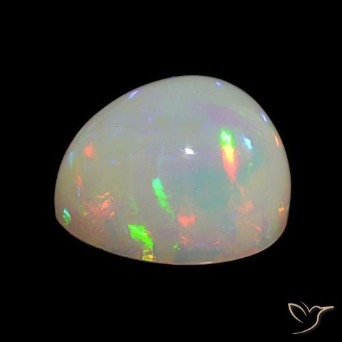 Opale Multicolore naturelle En forme de poire, 16.62 ct, Opaque