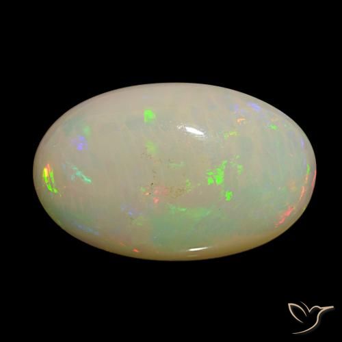 Opale Multicolore naturelle Coupe ovale, 18.62 ct, Opaque