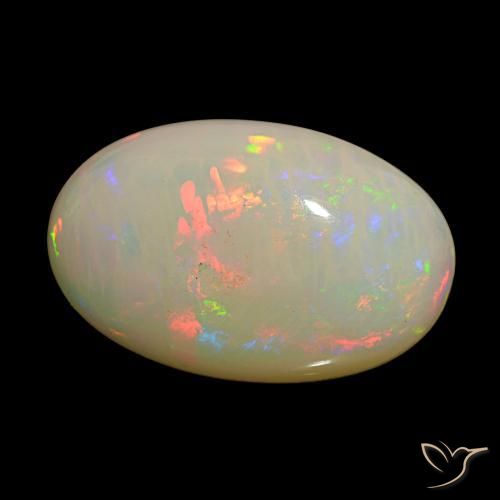 Opale Multicolore naturelle Coupe ovale, 18.62 ct, Opaque