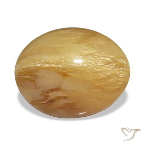 Opale doré de 4,59 ct, ovale, opaque