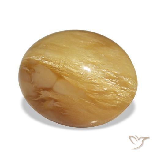 Opale doré naturelle coupe ovale, 4,59 ct, opaque
