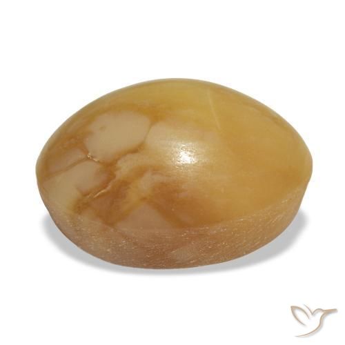 Opale doré naturelle coupe ovale, 4,59 ct, opaque