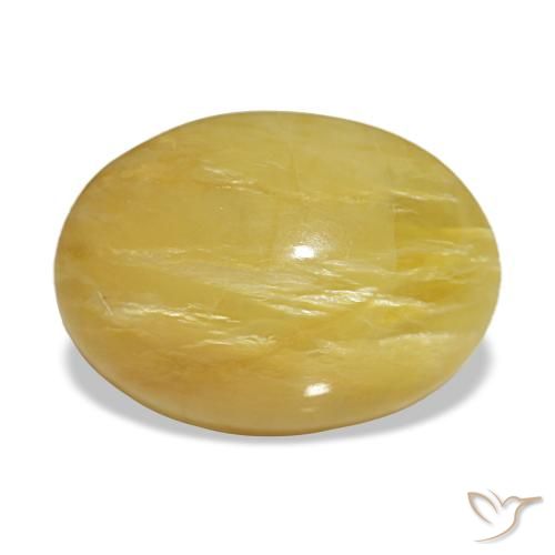 Opale doré naturelle coupe ovale, 4,36 ct, opaque