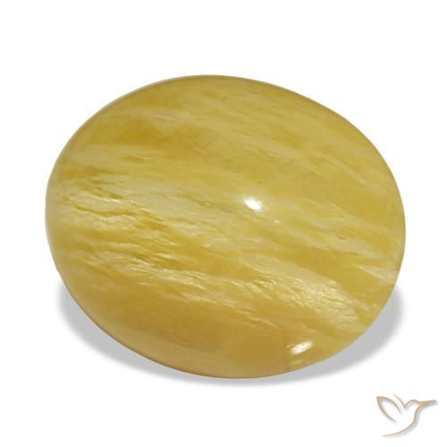 Opale doré naturelle coupe ovale, 6,20 ct, opaque