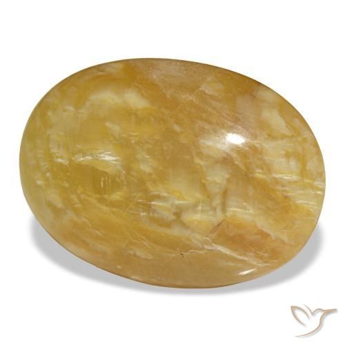 Opale doré naturelle coupe ovale, 19,78 ct, opaque