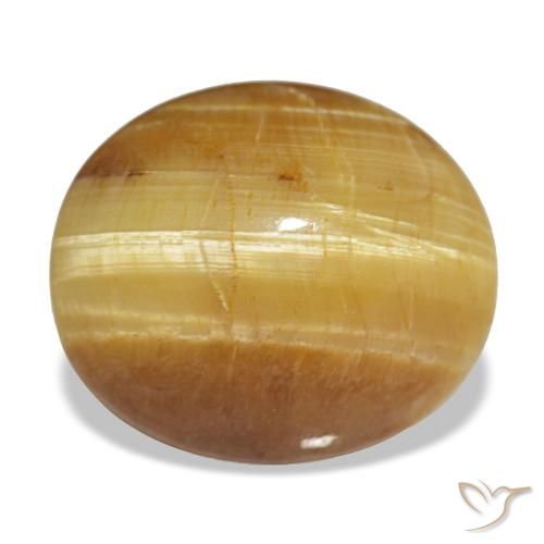 Opale doré naturelle coupe ovale, 7,16 ct, opaque