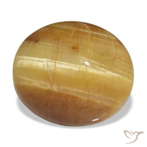 Opale doré naturelle coupe ovale, 7,16 ct, opaque