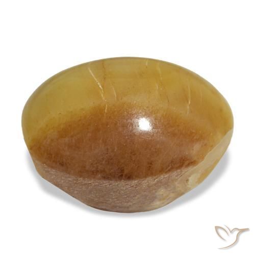 Opale doré naturelle coupe ovale, 7,16 ct, opaque