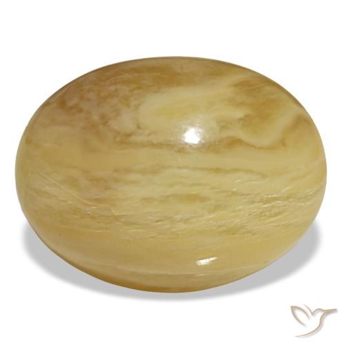 20.55ct Naturel Orange doré Opale, Ovale, Opaque, Photo A