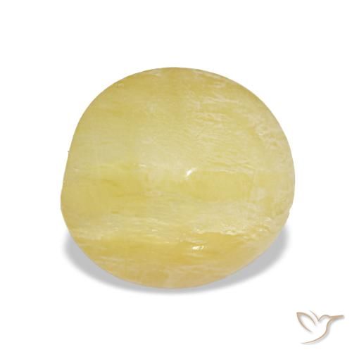Opale jaune naturelle coupe ovale, 1,78 ct, opaque