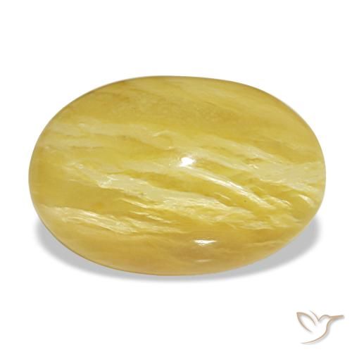 Opale jaune de 8,30 ct, ovale, opaque