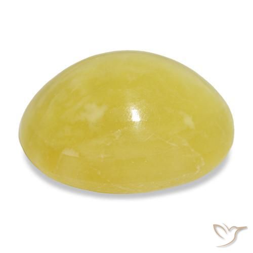 Opale jaune naturelle coupe ovale, 11,49 ct, opaque