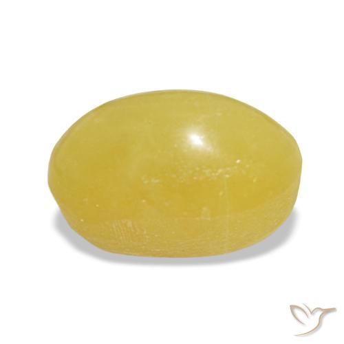 Opale jaune naturelle coupe ovale, 2,41 ct, opaque
