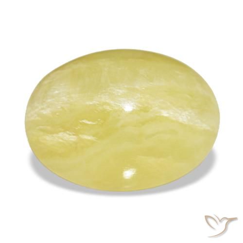 Opale jaune de 4,48 ct, ovale, opaque