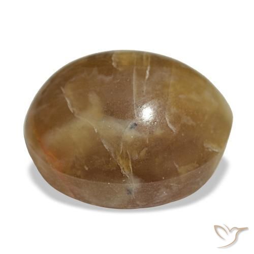 Opale marron naturelle coupe ovale, 8,17 ct, opaque