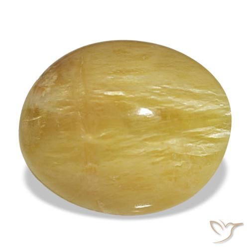 Opale jaune de 5,55 ct, ovale, opaque