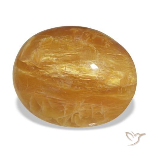 Opale doré naturelle coupe ovale, 6,92 ct, opaque
