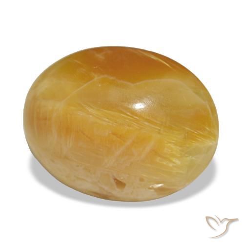 Opale doré naturelle coupe ovale, 2,97 ct, opaque