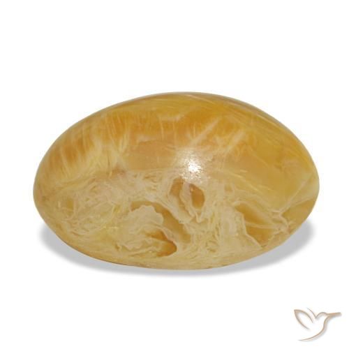 Opale doré naturelle coupe ovale, 2,97 ct, opaque