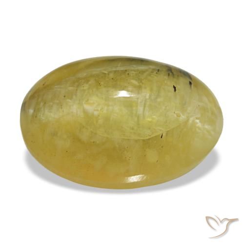 Opale jaune de 5,25 ct, ovale, opaque
