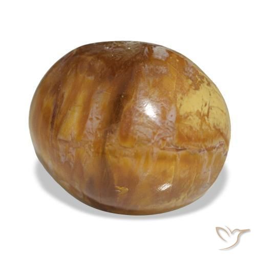 Opale marron naturelle coupe ovale, 5,76 ct, opaque