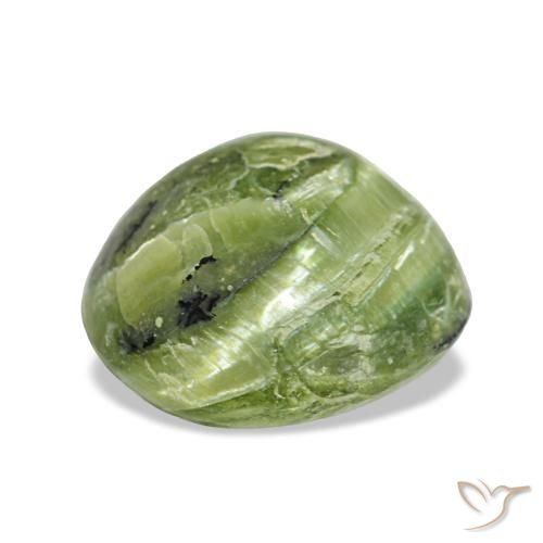 Opale vert naturelle coupe roude, 3,24 ct, opaque