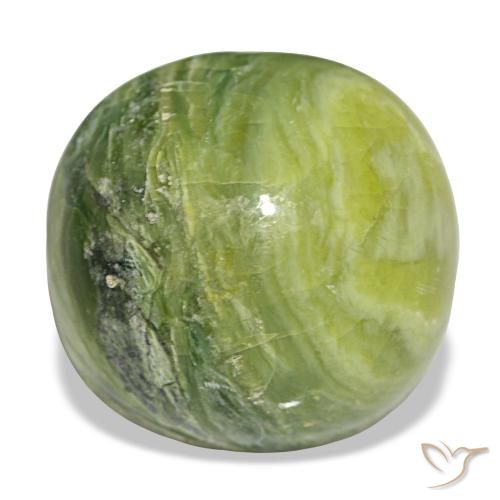 Opale vert naturelle coupe coussin, 16,79 ct, opaque
