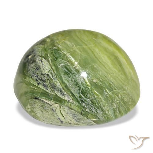 Opale vert naturelle coupe coussin, 16,79 ct, opaque